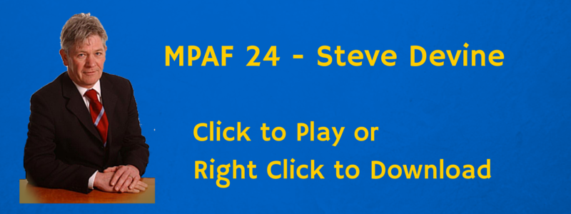 Steve Devine on the Protect Association MPAF24